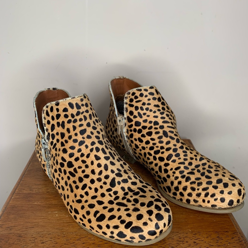 Eric Michael Leopard Print Ankle Boots